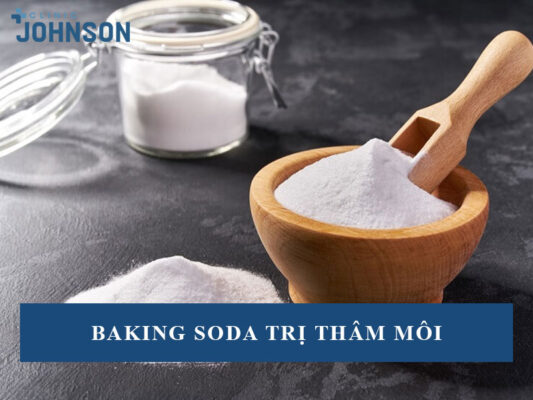 Baking soda trị thâm môi