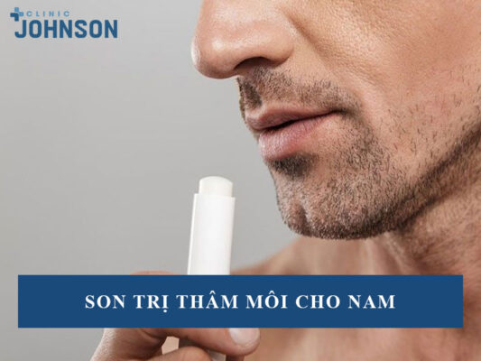 Son trị thâm môi cho nam
